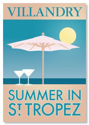 Summer in St Tropez Villandry postcard front