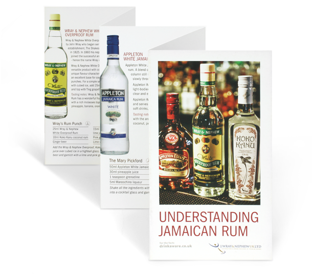 Understanding Rum leaflet design for J Wray & Nephew