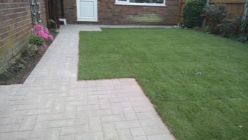  Some new paving and a new lawn to smarten things up. 